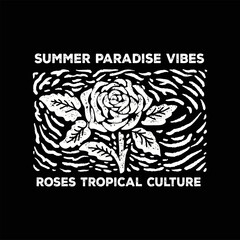 Flower Tropical Culture Abstract Vector Illustration