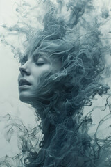 Fototapeta premium Person in Despair, Mental Illness
