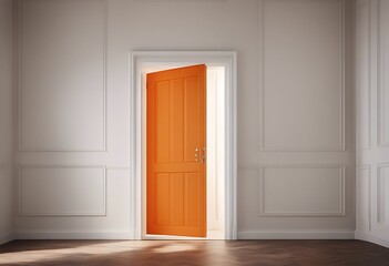 floor doorway room illuminated open business new house door life mystery people indoor sunbeam home Rays success white accessibility light concept wall bright opening entrance orange interio
