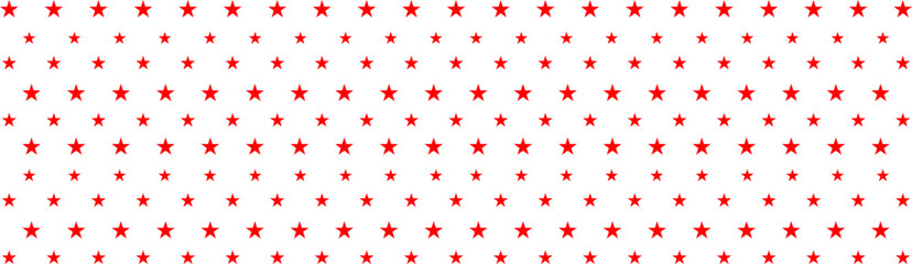 Seamless pattern with stars. Red and white simple pattern. Festive pattern with stars. Night sky background. Kids texture. Nursery prints for textile, apparel, wrapping paper, vector illustration