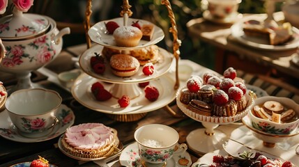 Fototapeta premium Bridgerton Afternoon Tea