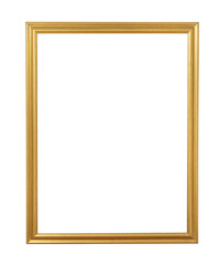 golden frame isolated