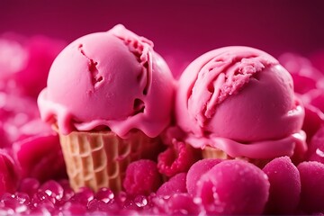 macro cream pink ice