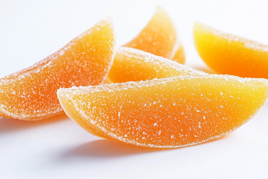 orange melon sweet, crystalised sour candy