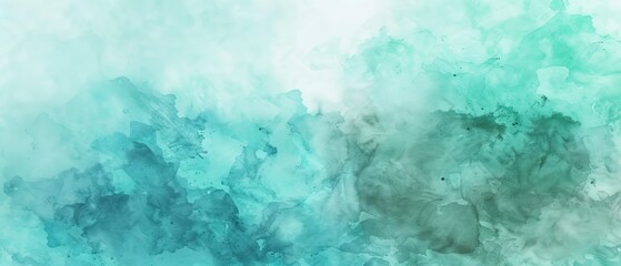 wallpaper pure empty background pastel blue and green, watercolor wash