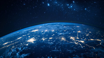 Obraz premium Background planet earth in space with copy space.