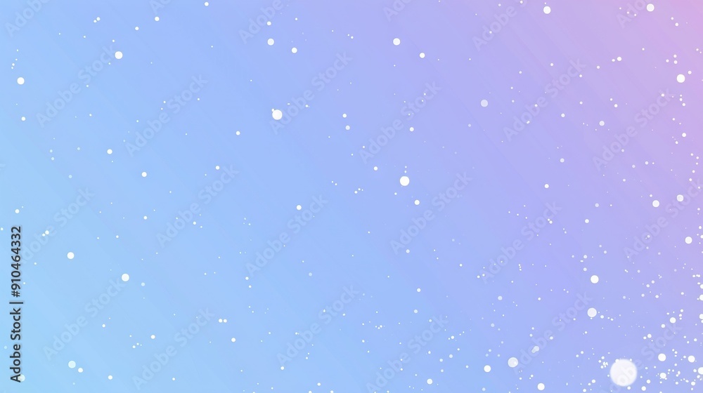 Canvas Prints   A blue-pink background with small snowflakes at the bottom