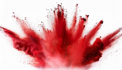 Red color splatter
