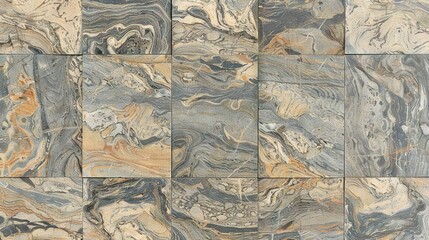   A detailed image of a mosaic tile floor featuring various-colored and sized marble pieces arranged in intricate patterns