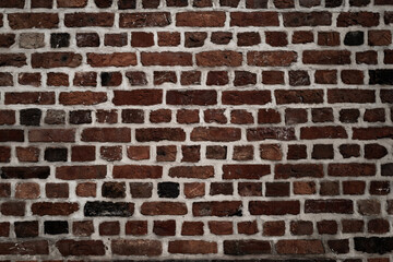 Fototapeta premium Brick wall textured background. Walls pattern for backdrop. Brickwall background for design. Stone cladding wall.