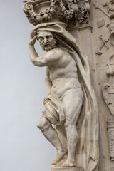 Architectural details at the Alba Iulia citadel - Romania. It is a bastioned fortress built at the beginning of the 18th century