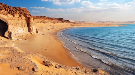 Sea in the desert of Egypt 