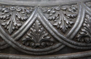 Architectural details at the Alba Iulia citadel - Romania. It is a bastioned fortress built at the...