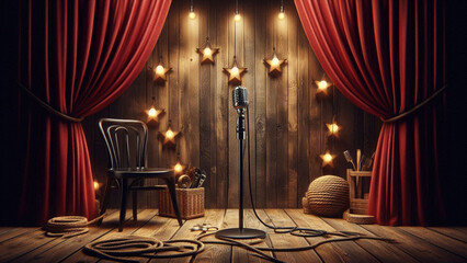 Warm Comedy Club Stage