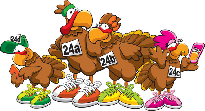 turkey trot family.eps