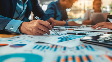 exchange of ideas on new investment concepts in financing business projects generative ai