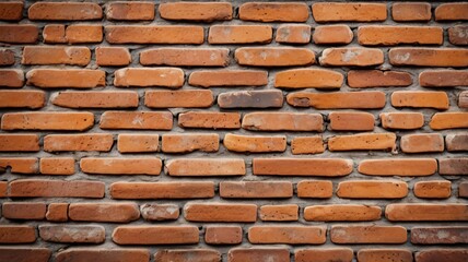 Obraz premium Detailed Aged Brick Wall Texture with Missing Mortar and Signs of Weathering