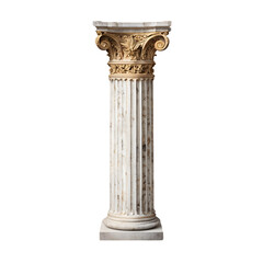 Antique Column isolated on transparent background
