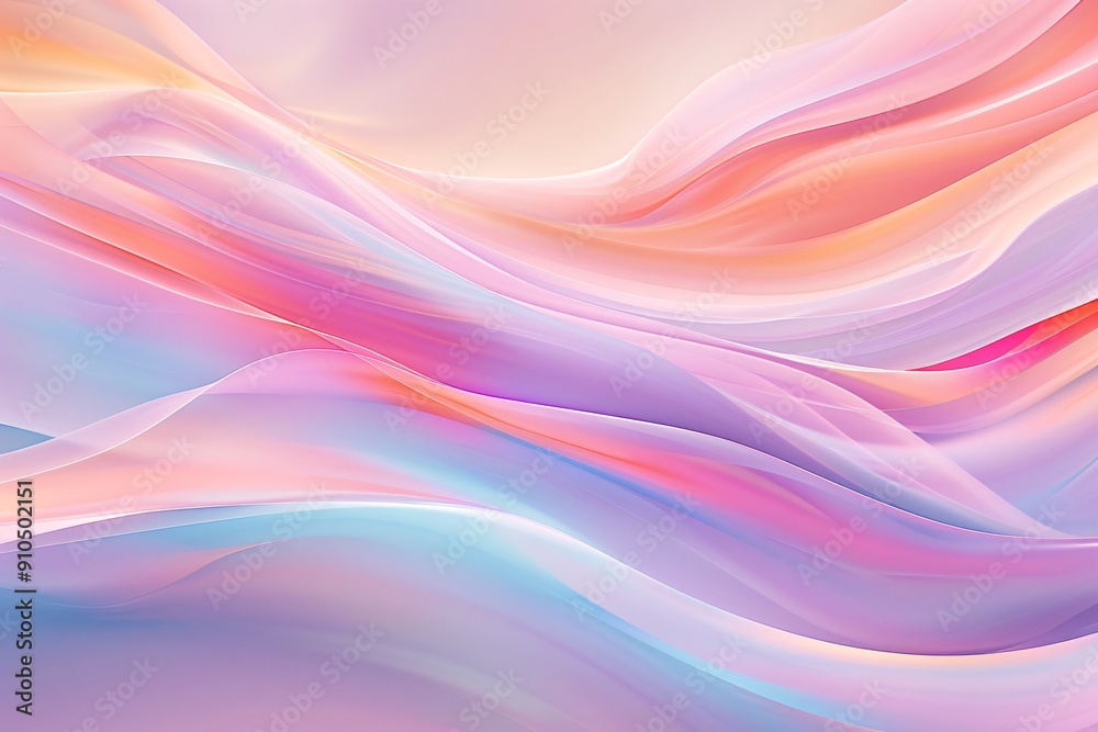 Canvas Prints abstract multicolored wavy background with some smooth lines in it