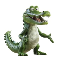 Obraz premium Alligator Sound element animal cartoon isolated whitebackground 16:9