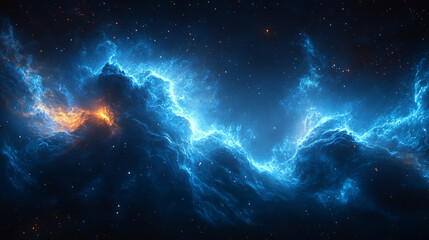 Obraz premium stunning night sky filled with countless stars and a mesmerizing galaxy, capturing the vastness and mystery of the universe. Perfect for illustrating the wonders of outer space and cosmic exploration