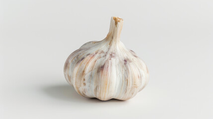 Obraz premium A whole garlic isolated on white