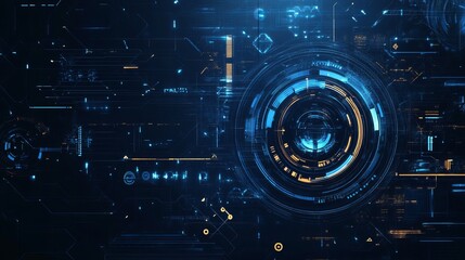 Sketch of a new digital concept. Abstract, futuristic background in vector format. Designed by hand.