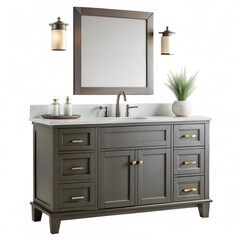 Modern bathroom vanity with mirror