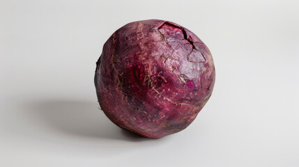 A whole beet isolated on white