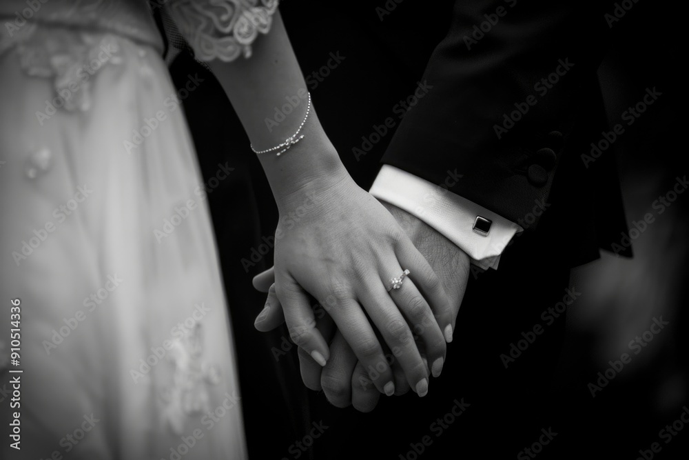 Poster A person holds hands with another, captured in a close-up shot