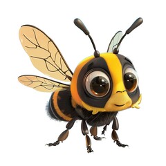Obraz premium Bee Aether animal cartoon isolated whitebackground 16:9