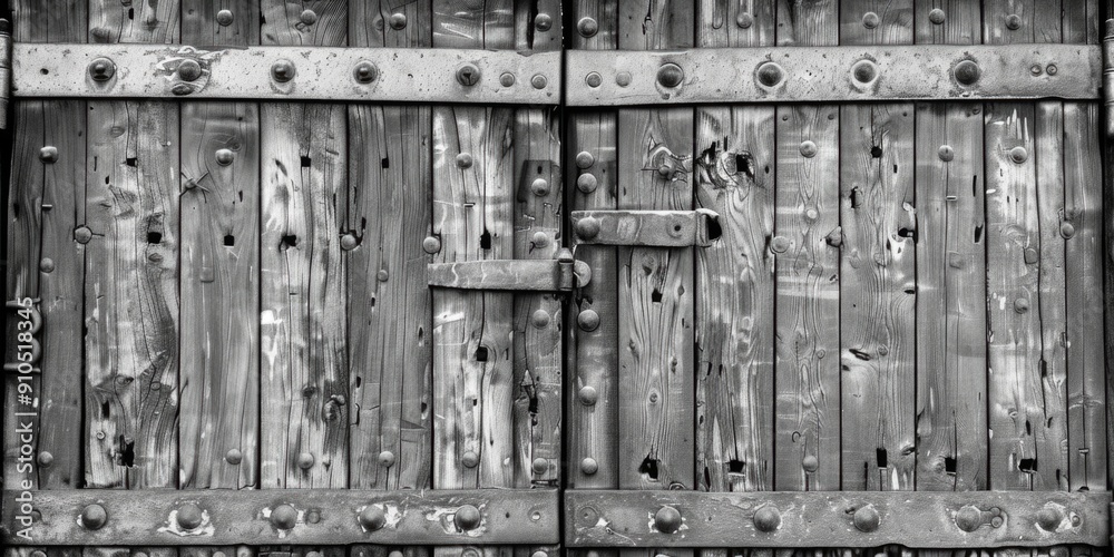 Poster old wooden door with a simple design, suitable for various uses
