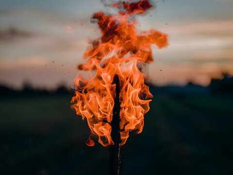Antorcha con fuego