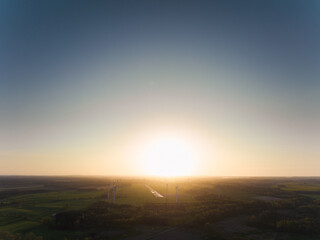 sunset over the mountains