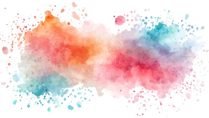 Fototapeta premium watercolor splash background, pastel color palette, vector...