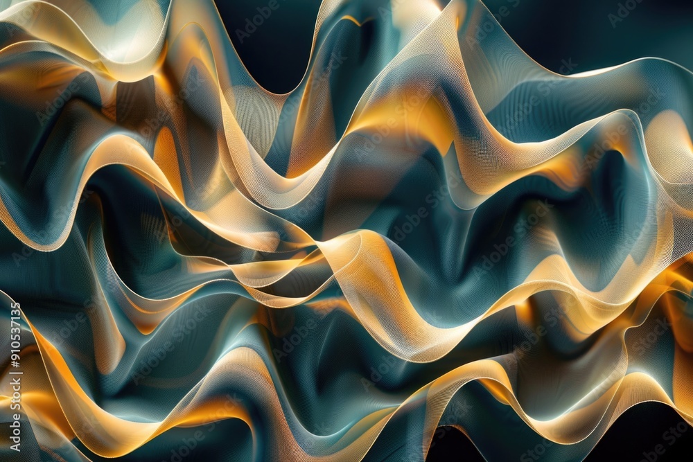 Poster a vibrant and intricate design featuring swirling shapes and colors, ideal for use in advertisements