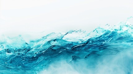 Abstract water ocean wave, blue, aqua, teal texture. Blue and white water wave web banner Graphic Resource as background for ocean wave abstract. Backdrop for copy space text