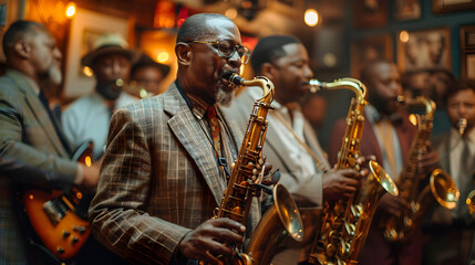 Jazz Saxophone Player Photo