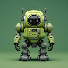 Green Retro Robot 