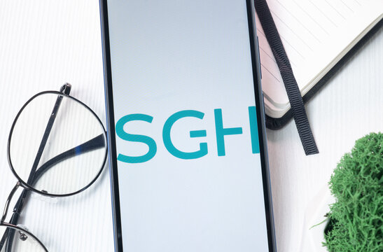 New York, USA - 1 August 2024: SMART Global Holdings SGH Logo on Phone Screen, Company Icon on Display