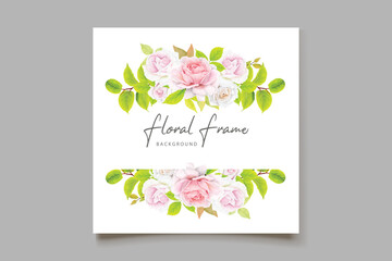 floral wedding and card design