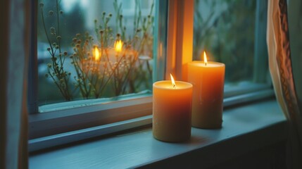 Candles by the Window