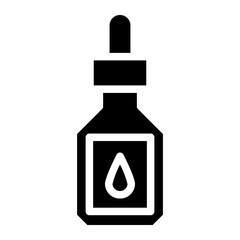 Hyaluronic acid  icon. Vector illustration for skincare serum.