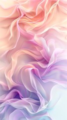 Fototapeta premium Abstract Background of Wavey Shapes in Gradient Pastel Color