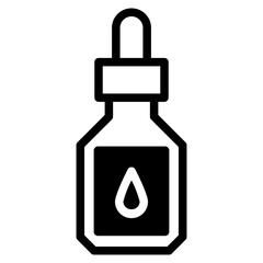 Hyaluronic acid  icon. Vector illustration for skincare serum.