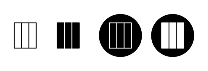 Library icon vector isolated on white background. Book icon vector