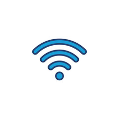 Wifi icon vector. signal vector icon. Wireless  icon vector