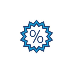 Obraz premium Discount icon vector. Discount tag icon.
