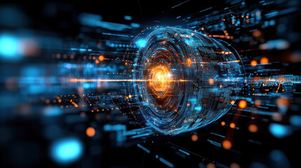 Obraz premium AI technology aiding in complex medical data analysis.