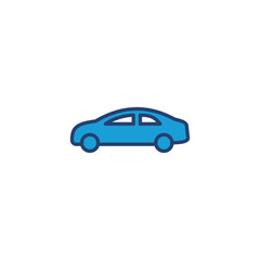 Car icon vector. car vector icon. small sedan